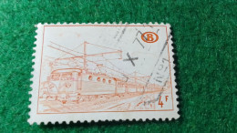 BELÇİKA-   DEMİRYOLU PAKET  POSTASI --1952-87-    4  FR   DAMGALI - Used