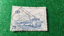 BELÇİKA-   DEMİRYOLU PAKET  POSTASI --1952-87-    20 FR   DAMGALI - Used