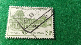 BELÇİKA-   DEMİRYOLU PAKET  POSTASI --1952-87-  20   FR   DAMGALI - Usati