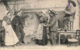 FOLKLORE - Costumes - Types D'Auvergne - La Bourrée - 2è Figure - Croisement - Carte Postale Ancienne - Trachten