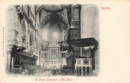 [-5%] ROYAUME UNI - Londres  - Le Choeur De La Cathédrale De Saint Paul - Carte Postale Ancienne - St. Paul's Cathedral