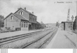 AA+ ..... NAMECHE ..-- GARE . TRAIN . RAILS . 1911 Vers SAINT - DENIS  - WESTREM ( Melle Martine JACQUEMIN ) . Vverso . - Andenne