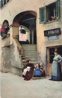 FANTAISIE - Femmes - S Jurkovic - Fiume - Ruelle - Femme Cousant Un Linge - Carte Postale Ancienne - Femmes