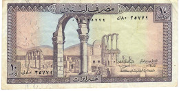 LEBANON P63h 10 POUNDS 1978 VF - Libanon