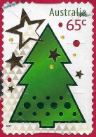 AUSTRALIA 2017 65c Multicoloured, Christmas-Stars & Christmas Tree Self Adhesive Die Cut SG4833 FU - Gebraucht