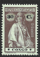 Portuguese Congo – 1914 Ceres Type 30 Centavos Mint Stamp - Congo Portuguesa