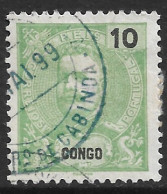 Portuguese Congo – 1898 King Carlos 10 Réis Used Stamp - Portugees Congo