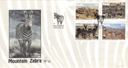 NAMIBIA - FDC 1991 WWF - MOUNTAIN ZEBRA / 4005 - Namibie (1990- ...)