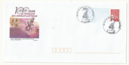 PAP THEME CYCLISME 100 ANS DE PASSION EN LOIRE-ATLANTIQUE + CACHET COMMEMORATIF DU 28/06/2003 SUPERBE. - Cycling