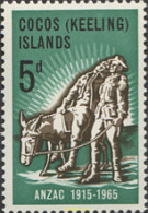 44222 MNH COCOS Islas 1965 50 ANIVERSARIO DE LA LLEGADA DE LOS ANZAC - Cocos (Keeling) Islands