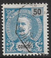 Portuguese Congo – 1898 King Carlos 50 Réis Used Stamp - Congo Portugais