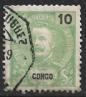 Portuguese Congo – 1898 King Carlos 10 Réis Used Stamp - Congo Portuguesa