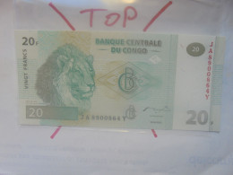 CONGO 20 FRANCS 2003 Neuf (B.32) - République Démocratique Du Congo & Zaïre