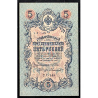 RUSSIE - PICK 10 B - 5 ROUBLES - 1909 - TTB+ - Russie