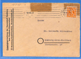 Allemagne Bizone - 1945 - Lettre De Hamburg - G27351 - Altri & Non Classificati