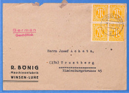 Allemagne Bizone - 1946 - Lettre De Winsen - G27325 - Otros & Sin Clasificación