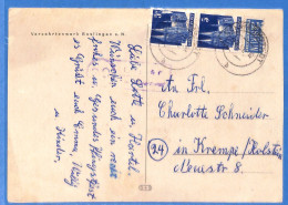 Allemagne Bizone - 1951 - Carte Postale De Schwarmstedt - G27295 - Brieven En Documenten