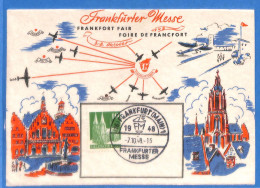 Allemagne Bizone - 1948 - Carte Postale De Frankfurt - G27298 - Brieven En Documenten