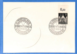 Allemagne Bizone - 1952 - Carte Postale De Frankfurt - G27279 - Cartas & Documentos