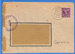 Allemagne Bizone - 1945 - Lettre Avec Censure De Frankfurt - G27254 - Andere & Zonder Classificatie