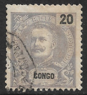 Portuguese Congo – 1898 King Carlos 20 Réis Used Stamp - Congo Portugais