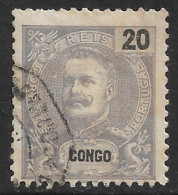 Portuguese Congo – 1898 King Carlos 20 Réis Used Stamp - Congo Portoghese