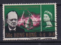 Hong Kong: 1966   Churchill     SG219w      50c  [Wmk Inverted]     Used - Gebraucht