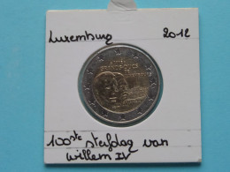 2012 - 2 Euro > 100ste STERFDAG Van WILLEM IV ( Zie / Voir / See > DETAIL > SCANS ) Luxembourg / Letzebuerg ! - Lussemburgo