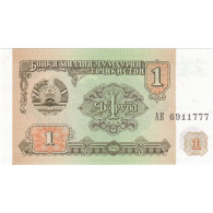 Billet, Tajikistan, 1 Ruble, 1994, KM:1a, NEUF - Taiwan