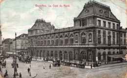 BELGIQUE - Bruxelles - La Gare Du Nord - Carte Postale Ancienne - Spoorwegen, Stations