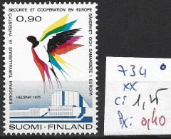 FINLANDE 734 ** Côte 1.25 € - Unused Stamps