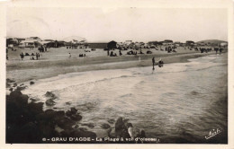 FRANCE - 34 - Agde - Grau D'Agde - La Plage à Vol D'oiseau - Carte Postale Ancienne - Agde