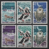 St Pierre Et Miquelon  - 1973  - Oiseaux  - N° 425 à 430  - Neufs ** MNH - Unused Stamps