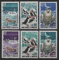 St Pierre Et Miquelon  - 1973  - Oiseaux  - N° 425 à 430  - Neufs ** MNH - Neufs
