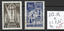 FINLANDE 253-54 * Côte 2.25 € - Ongebruikt