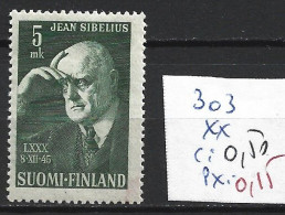 FINLANDE 303 ** Côte 0.50 € - Neufs