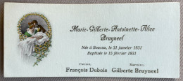 Marie Gilberte Antoinette Alice - °BOUSSU 1931 - BRUYNEEL - DUBOIS - Naissance & Baptême