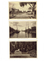 Delcampe - Lot 3 Cpa - Ismaïlia Ville En Égypte - Museum - Fresh Water Canal - Avenue De L'Impératrice - BATEAU - Kairo