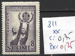 FINLANDE 311 ** Côte 0.75 € - Unused Stamps