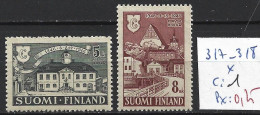 FINLANDE 317-18 * Côte 1 € - Ungebraucht