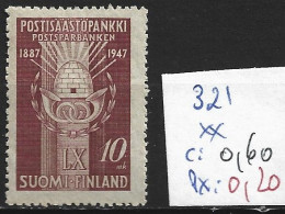 FINLANDE 321 ** Côte 0.60 € - Unused Stamps