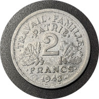 Monnaie France - 1943 - 2 Francs Francisque - 2 Francs