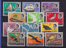 Pitcairn Islands 1974 Schiffe Und Vögel Mi.-Nr. 39-50 (ohne 51) Postfrisch ** - Pitcairn Islands