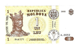 Moldova 1 Leu 2002  8  Unc - Moldawien (Moldau)