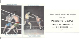 CF37 - 2 IMAGES CAFES JAPA - BOXE - Altri & Non Classificati