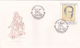 THE PAINTING COVERS  FDC  CIRCULATED 19780 Tchécoslovaquie - Cartas & Documentos