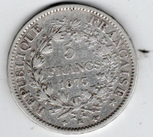 5 Francs Argent  Hercule  1873 K - 5 Francs