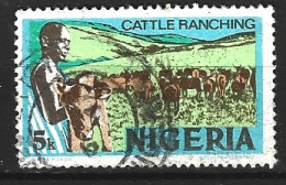 NIGERIA. N°284 De 1973 Oblitéré. Bétail. - Vacas