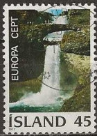 ICELAND 1977 Europa - 45k. Ofaerufoss, Eldgja FU - Gebruikt