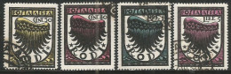 Isole Italiane Egeo Aegean Isl RODI Rhodos Italy Colony 1934 Ala Stlilizzata Wing PA30/33 Cpl 4v Set Used 1° Tiratura - Aegean